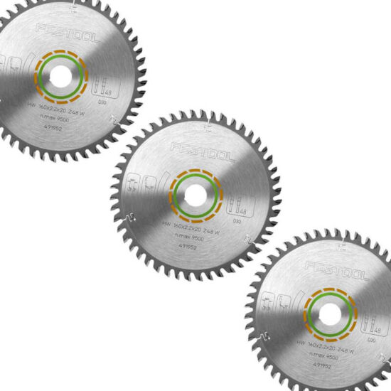Festool 491952 TS55 Fine Tooth Saw Blade 160mm x 20mm x 48T - Image 3