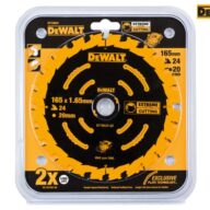 DeWalt DT10624QZ Cordless Extreme Framing Circular Saw Blade 165x20x24Tooth