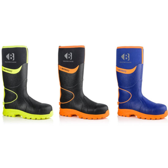 Buckler BBZ8000 Safety Orange/Blue 360 High Visibility Wellington Boot