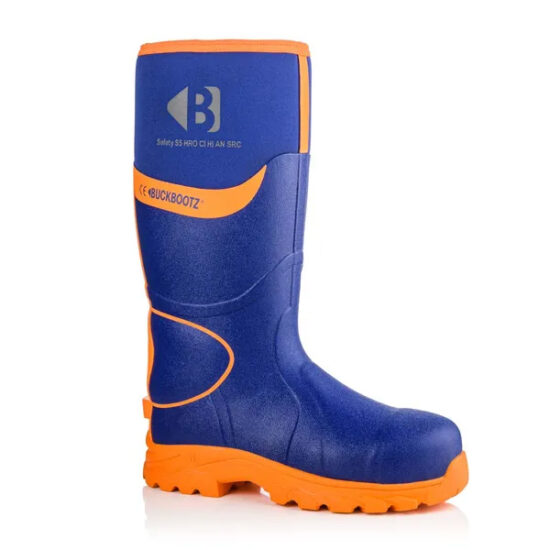 Buckler BBZ8000 Safety Orange/Blue 360 High Visibility Wellington Boot - Image 3