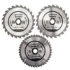 Abracs TCT Circular Saw Blade Triple Pack 165 x 20mm x 24 & 40T