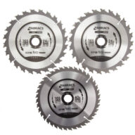 Abracs TCT Circular Saw Blade Triple Pack 165 x 20mm x 24 & 40T