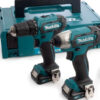 Makita CLX224AJ 12v CXT Impact Driver & Drill Driver Twin Pack
