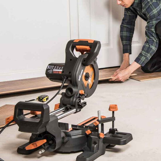 Evolution Evolution R185SMS+ 185mm Sliding Compound Mitre Saw With TCT Multi-Material Cutting Blade, 240v - Image 3