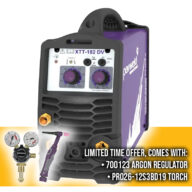Parweld XTT182DV-P1 180a DC Tig Inverter Package Dual Voltage 110/230v