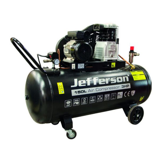 Jefferson JEFC150L10B-230 150 Litre 3HP 10 Bar Compressor (230V)