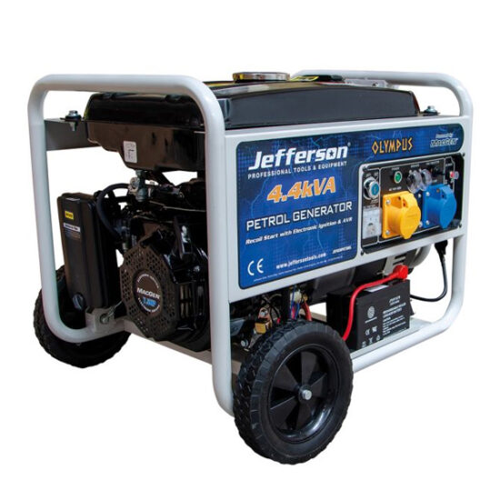 Jefferson JEFGENPET35EL 4.4kVA Petrol Generator (Electric Start)