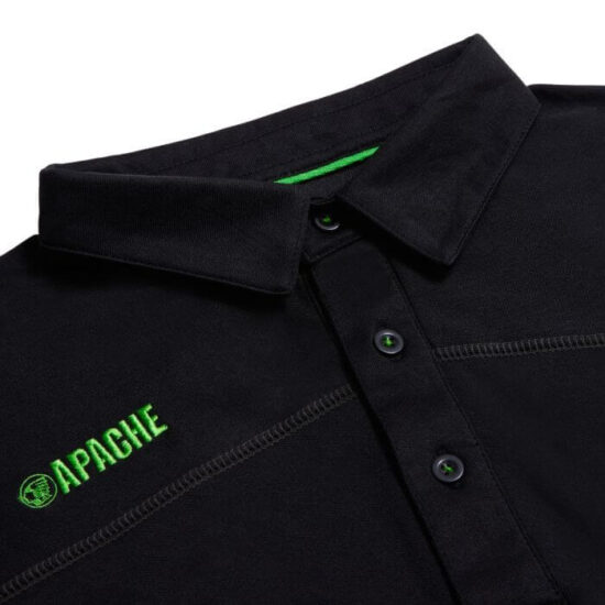 Apache Langley Black/Grey Polo Shirt - Image 6