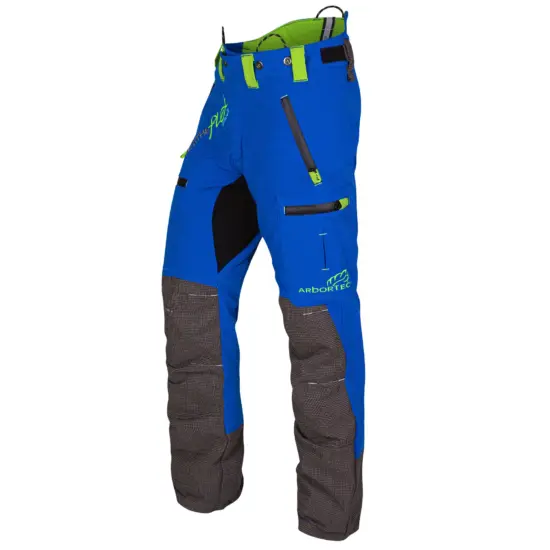 Arbortec Forestwear AT4060 Breatheflex Pro Chainsaw Trousers Design A Class 1 - Blue - Image 2