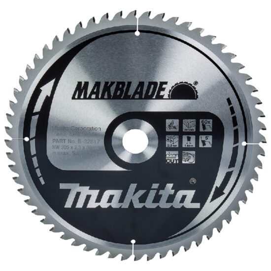 Makita B-32817, (B-09036) Circular Saw Blade, Makblade, TCT, 305x30mm, 60T