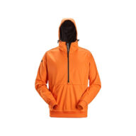 Snickers Workwear 8400 Warm Orange FlexiWork, Windblocker Stretch Half-Zip Hoodie