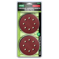 Smart HSCMIX50 Universal Mixed Grit 115mm Circular Sanding Sheets – (50 Pack)