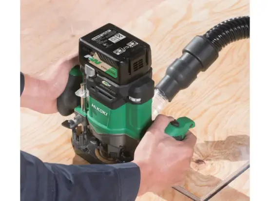 Hikoki HIKM3612DAJP M3612DA/JPZ 1/4 & 1/2in Multi-Volt Router 36V 1 x 2.5Ah Li-ion - Image 3