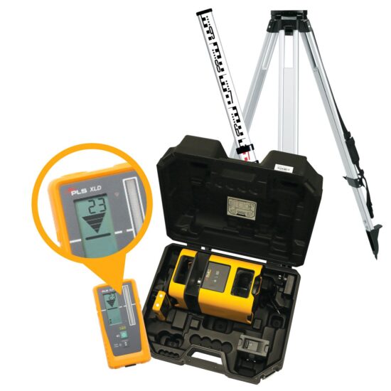 PLS 5022481 H2 Kit - Alkaline Rotary Laser Kit, Inc Tripod & Staff - Image 2