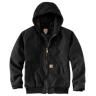 Carhartt J130 LooseFit Washed Duck Insulated Active Jacket, Black