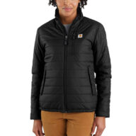 Carhartt 104314 Womens Gilliam Durable Water Repellent Jacket Coat, Black