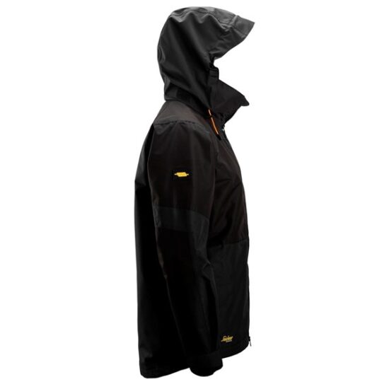 Snickers 1304 AllRoundWork Waterproof Shell Jacket, Black - Image 2