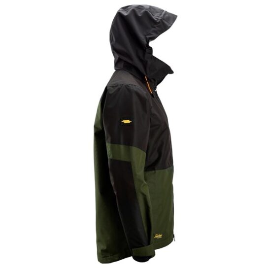 Snickers 1304 AllRoundWork Waterproof Shell Jacket, Khaki - Image 3