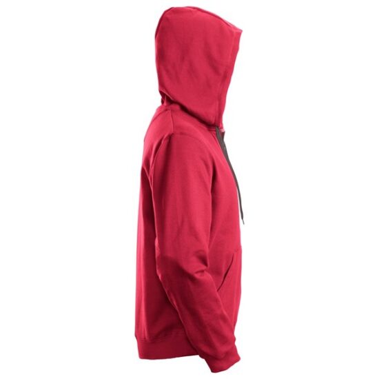 Snickers 2801 Classic Zipped Hoodie, Chilli Red - Image 4