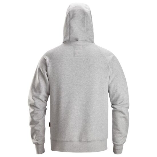 Snickers 2845 Logo Hoodie, Grey Melange - Image 4