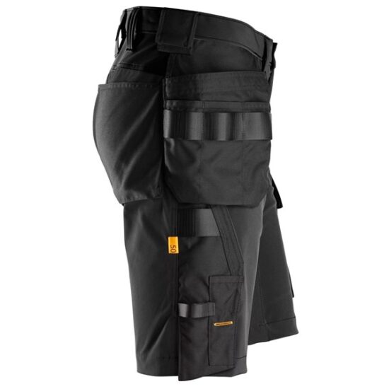 Snickers 6175 AllroundWork, 4-Way Stretch Shorts Holster Pockets, Black - Image 4