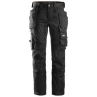 Snickers 6241 AllroundWork, Stretch Trousers Holster Pockets, Black