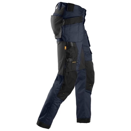 Snickers 6241 AllroundWork, Stretch Trousers Holster Pockets, Navy Black - Image 4
