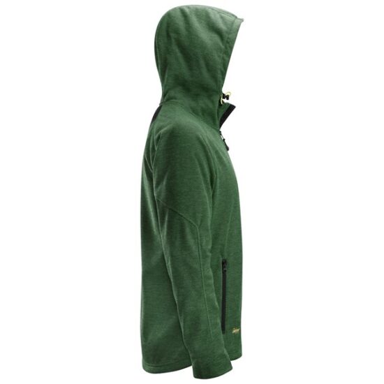 Snickers 8041 FlexiWork Fleece Full-Zip Hoodie, Forest Green - Image 4