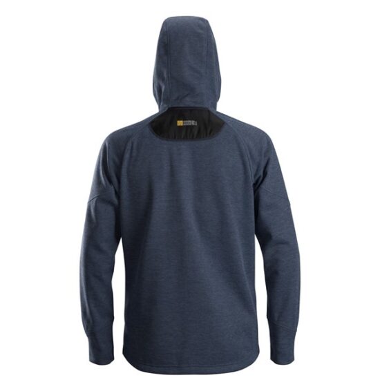 Snickers 8041 FlexiWork Fleece Full-Zip Hoodie, Navy Black - Image 2
