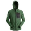 Snickers 8041 FlexiWork Fleece Full-Zip Hoodie, Forest Green