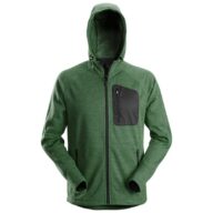 Snickers 8041 FlexiWork Fleece Full-Zip Hoodie, Forest Green
