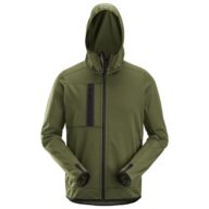 Snickers 8058 AllroundWork Full Zip Fleece Hoodie, Khaki