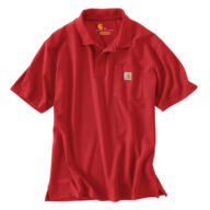 Carhartt K570 LooseFit MediumWeight Pocket Polo Shirt, Red