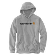 Carhartt TS0074 Loose Fit Mediumweight Logo Graphic Sweatshirt, Heather Grey