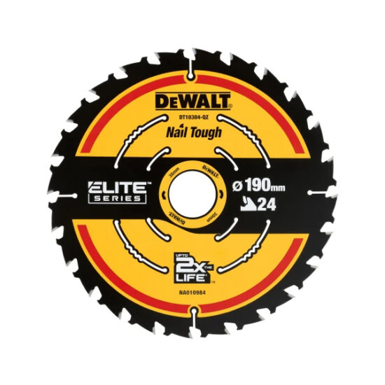 DeWalt DEWDT10304QZ ELITE™ Series Framing Circular Saw Blade 190 x 30mm x 24T