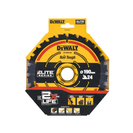 DeWalt DEWDT10304QZ ELITE™ Series Framing Circular Saw Blade 190 x 30mm x 24T - Image 2