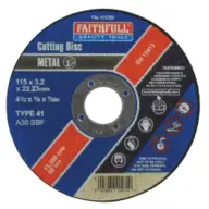 Faithfull FAI1153M Metal Cut Off Disc 115 x 3.2 x 22.23mm