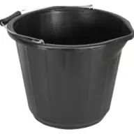 Faithfull FAI3GBUCKET General-Purpose Bucket 14 litre (3 gallon) - Black