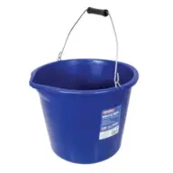 Faithfull FAI3GBUCKIN Builder's Industrial Bucket 14 litre (3 gallon) - Blue