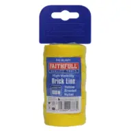 Faithfull FAIBLHVY Hi-Vis Nylon Brick Line 100m (330ft) Yellow