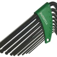 Faithfull FAIHKS9AFLB Imperial Ball End Long Arm Hexagon Key Set, 9 Piece