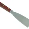 The Faithfull FAIST104 Professional Stripping Knife features a 64mm wide flat blade and a wooden handle with two brass rivets.