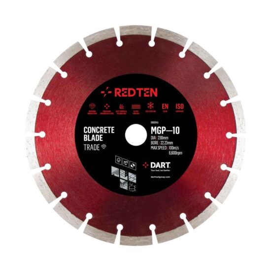 DART DB00165 Red Ten MGP-10 Diamond Blade 350Dmm x 20B