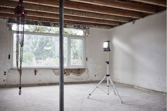 A light in a room.