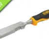 A DEWALT chisel with a black and yellow handle and a grooved, silver blade. A green banner in the corner reads NEW.