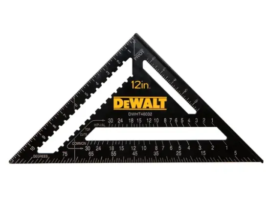 DeWalt DHT046032 Rafter Layout Square 12in
