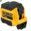A yellow and black DeWalt 16-foot tape measure is shown on a white background.