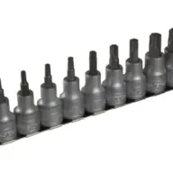 TENM1213TX M1213TX Socket Clip Rail Set of 9 Internal TORX 1/2in Drive