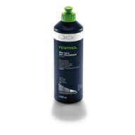 A black bottle of Festool MPA 11010 anti-hologram polish with a green cap, white label, and 500 ml capacity, standing upright on a white background.