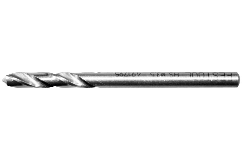 A close-up image of a metal twist drill bit, showing its spiral flutes and cylindrical shank, commonly used for drilling holes in various materials.